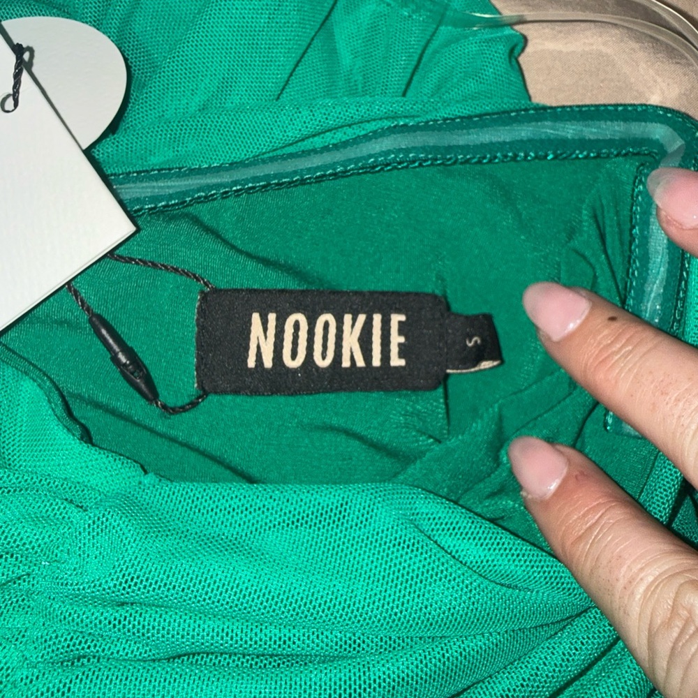 NWT Nookie Strapless Green Midi Dress - Picture 5 of 5